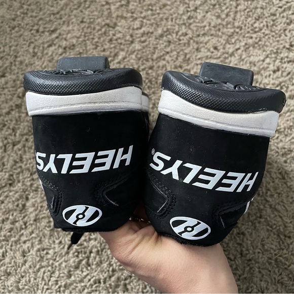 Heelys Propel 2.0 black leather skater shoes wheels size 8 youth (adult 8-9) - Picture 8 of 11